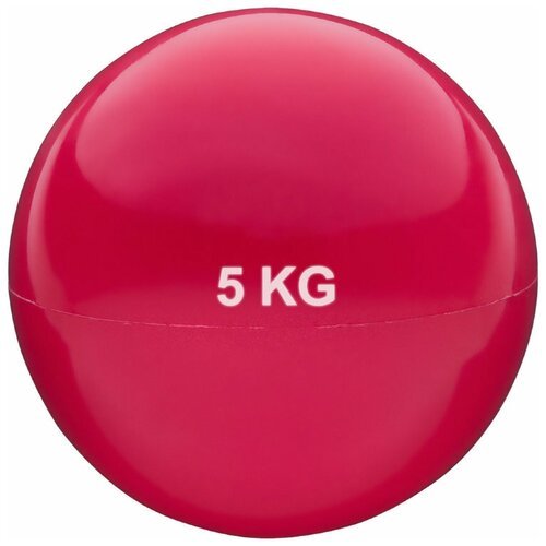 HKTB9011-5 Медбол 5кг, d-20см. (красный) (ПВХ/песок)