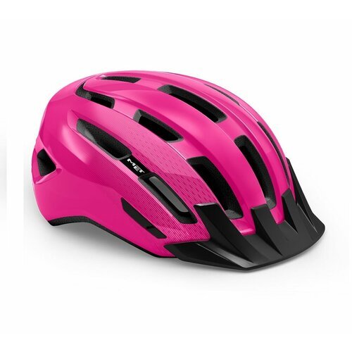Велошлем Met Downtown Helmet (3HM131CE00) 2022, цвет Розовый, размер шлема S/M (52-58 см)