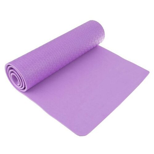 Коврик Sangh Yoga mat, 183х61 см фиолетовый 0.7 см