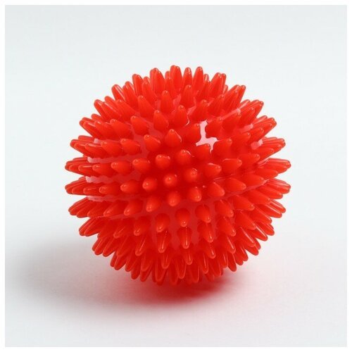Мяч массажный d - 9 см, цвет красный 1 шт