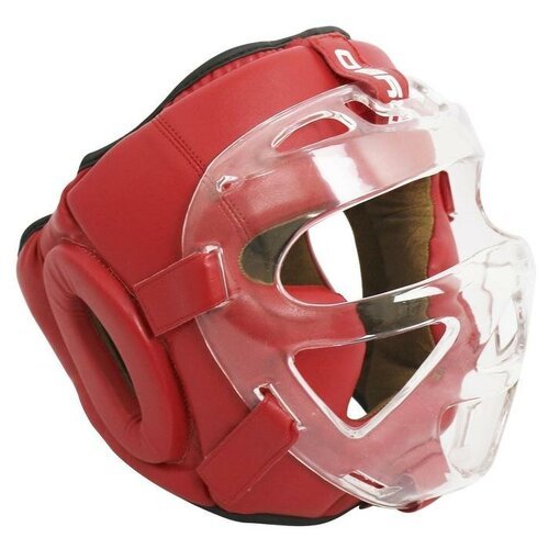 Шлем с пластиковым забралом BoyBo Flexy красный BP2006 (L)