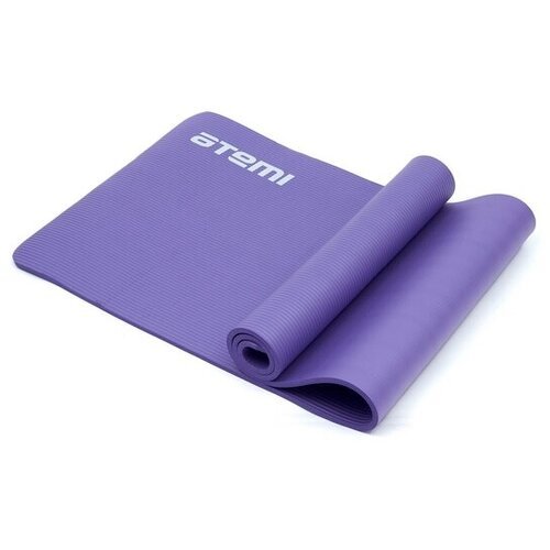Коврик для йоги ATEMI AYM05, 183х61х1 см фиолетовый однотонный 1 кг 1 см