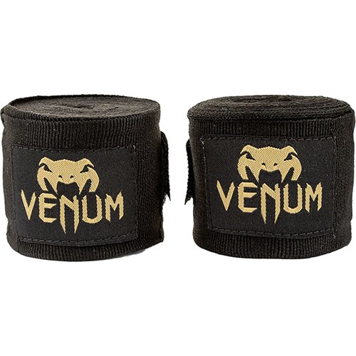 Бинты боксерские Venum Kontact 2,5 m Black/Gold (One Size)