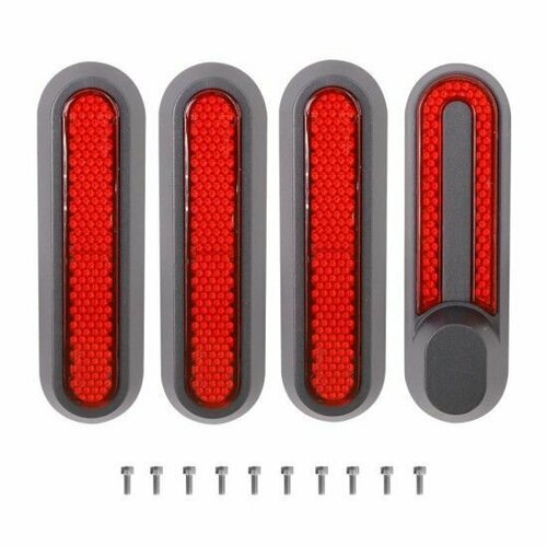 Накладки заглушки пыльники вилки пластиковые для Xiaomi M365, M365 PRO красные