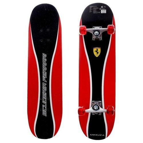 Скейтборд FERRARI 31'х8', цвет черный/красный