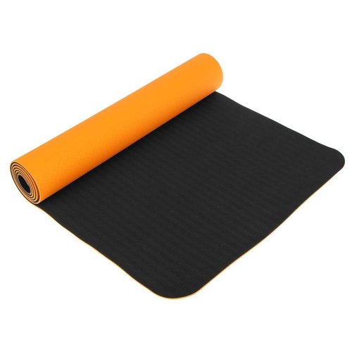 Коврик для фитнеса Коврик для йоги 183 х 61 х 0,6 см, двухцветный, цвет оранжевый 4736801, 1343768