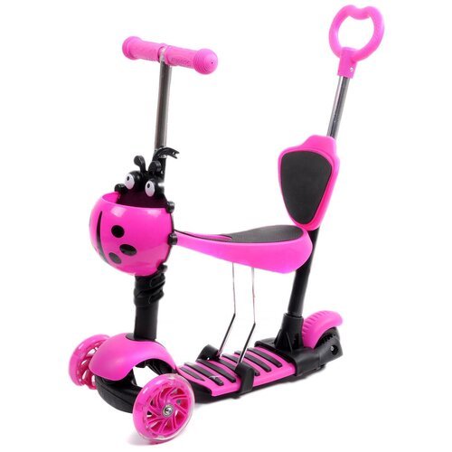 Детский 3-колесный городской самокат Slider SR1N, розовый