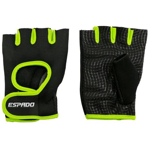 Перчатки для фитнеса ESPADO р. S (черно-зеленый) ESD001