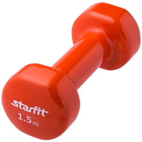 Гантель неразборная Starfit DB-101 оранжевый, пластик оранжевый