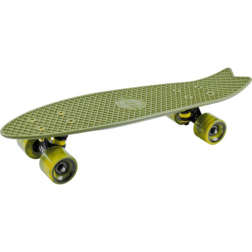 Скейтборд пластиковый Fishboard 23 dark green 1/4 TLS-406