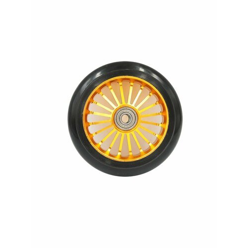 Колесо для трюкового самоката 100 мм Спицы желтое (алюминий), 805426-KR3