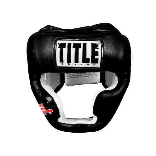 Боксерский шлем TITLE Boxing Gel World Full Face Black (M)