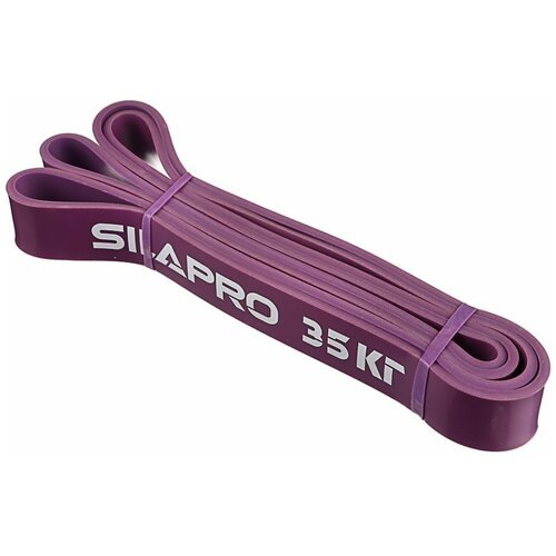 Силовая эластичная лента SILAPRO для фитнеса 208х0,45х3,2см, латекс, 35 кг