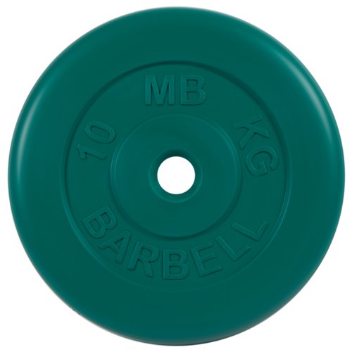 Диск MB Barbell Стандарт MB-PltC31 10 кг зеленый