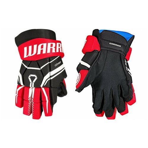 Перчатки хоккейные WARRIOR QRE40 SR (15 / черный-красный-белый)
