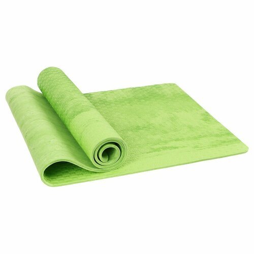 Коврик для йоги, 183х61х0,7 см, цвет зелёный