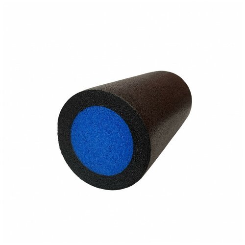 Ролик для йоги полнотелый 2-х цветный PEF100-31-C (черный/синий) 31х15см.