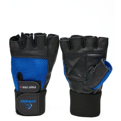 Перчатки для фитнеса Kango WGL-067 Black/Blue S