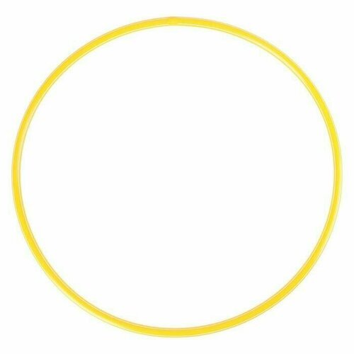 Обруч диаметр 80 см, цвет жёлтый