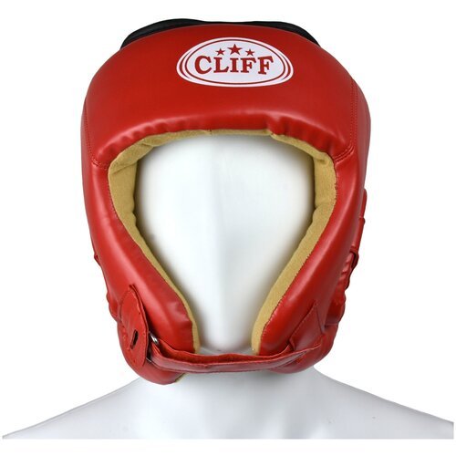 Шлем боксерский ULI-5001 FLEX, открытый, цвет: красный, размер: XL