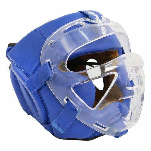 Шлем с пластиковым забралом BoyBo Flexy BP2006 Синий XL