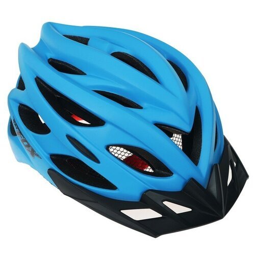 Шлем велосипедиста BATFOX, размер 56-59 см, J-792, цвет голубой