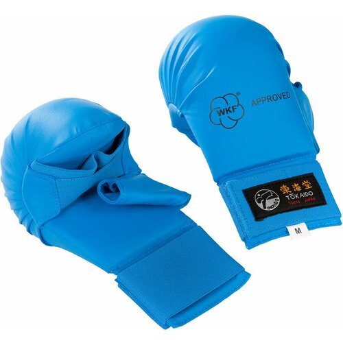 Накладки для каратэ с защитой большого пальца TOKAIDO WKF синие