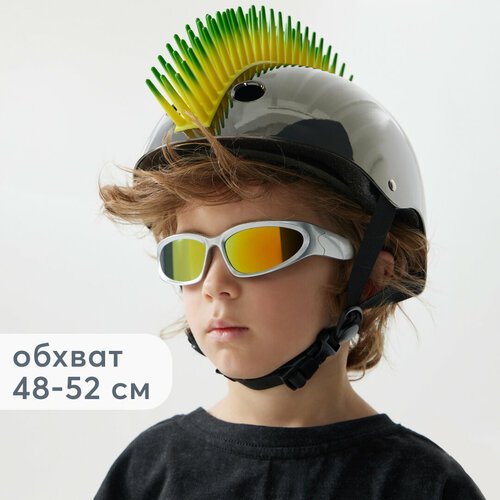 50037, Шлем детский защитный Happy baby 'MADDY' от 2 до 6 лет, размер S, обхват головы 48-52 см, зеленый
