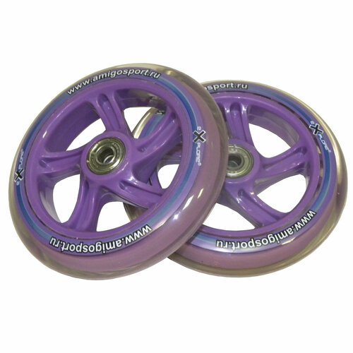 Колеса для самоката с подшипниками Explore 125мм (2шт) Purple.