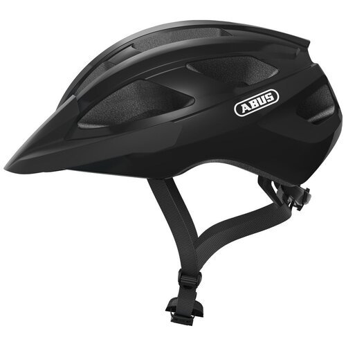 Шлем велосипедный Macator L(58-62см) с регулировкой, 360гр, 13 отв, сетка от насекомых, velvet black черный ABUS
