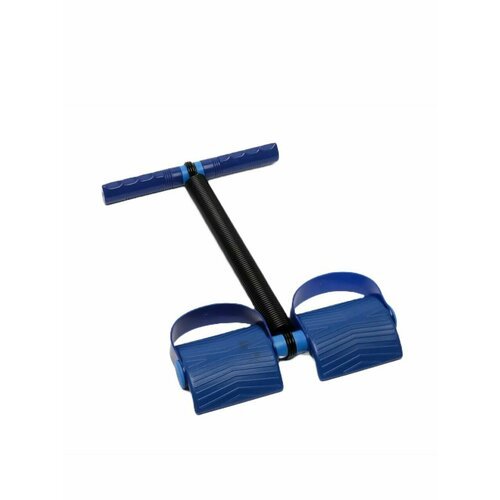 Эспандер ножной для фитнес тренировок, пресса и ног, синий
