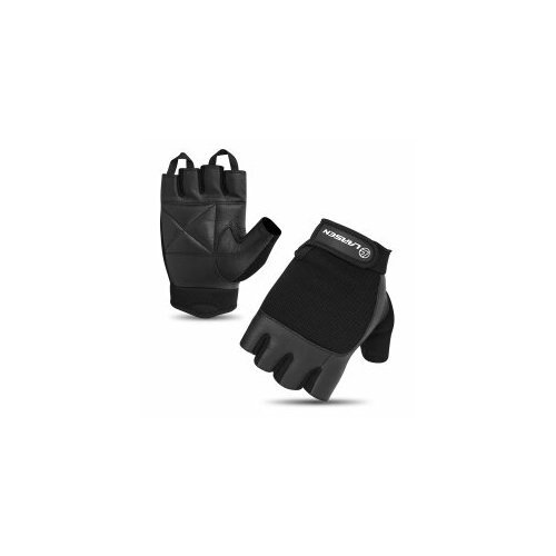 Перчатки для т/а и фитнеса (нат. кожа) Larsen 16-8341 black M