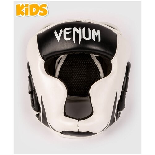 Шлем для бокса защитный детский Venum Challenger 2.0 Kids черный/белый S/M