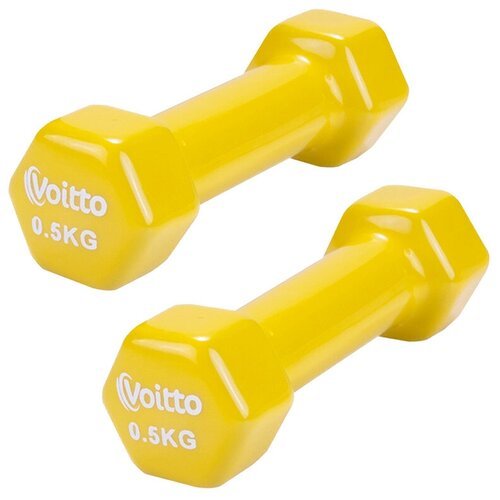 Набор виниловых гантелей для фитнеса Voitto 0,5 кг (2шт)