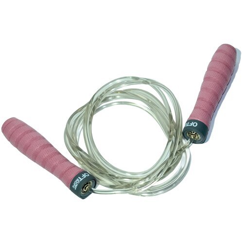 Скакалка Original FitTools FT-JR-TRP розовый/серый 310 см