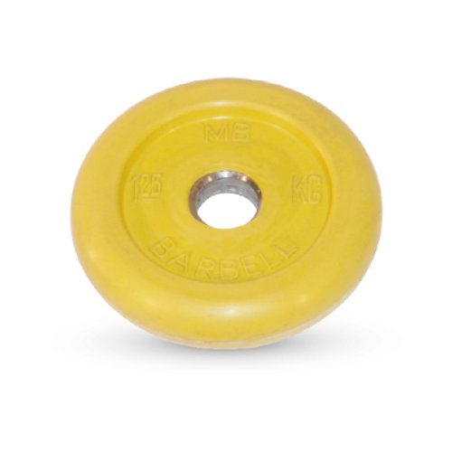1.25 кг диск (блин) MB Barbell (желтый) 26 мм.