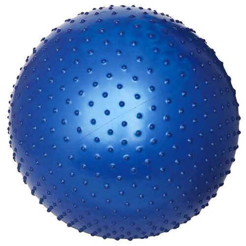 Фитбол, мяч массажный, синий, 55 см