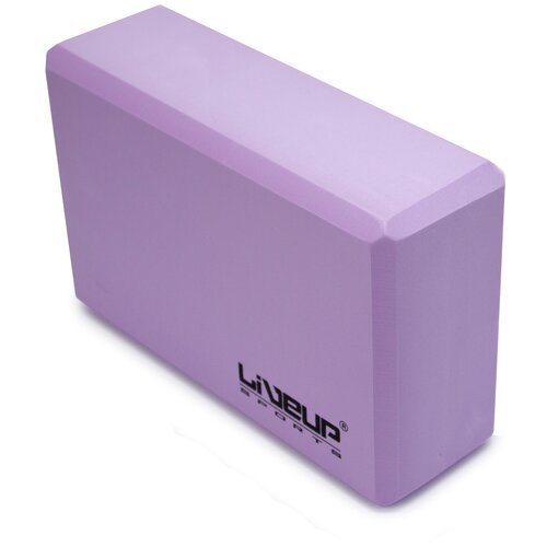 Блок для йоги LiveUp LS3233A розовый