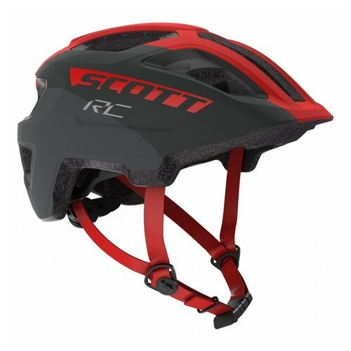 Шлем велосипедный подростковый Scott Spunto Junior (CE), серо-красный 2020, 275232-6161 (Размер: onesize)