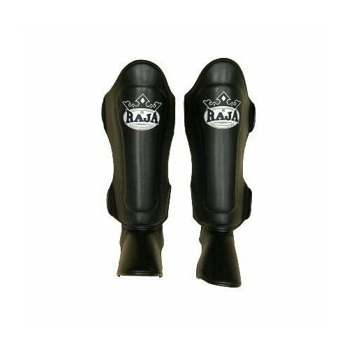 Защита голени Raja Boxing Extra Protector Leather, р-р XL, черный