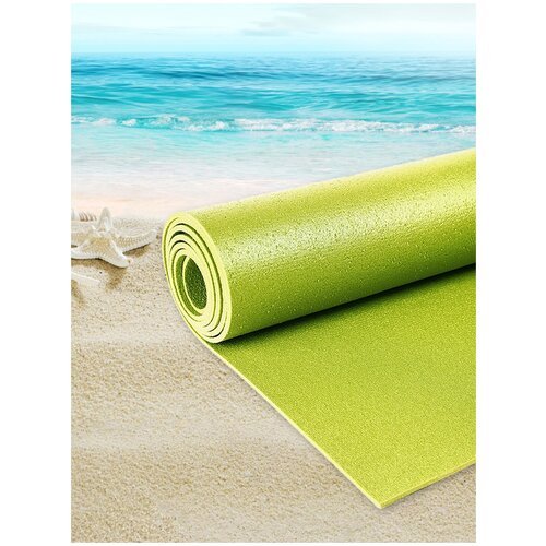 Для пляжа, трава, песок, галька, RY, цвет зеленый размер 200 х 59 х 0,45 см