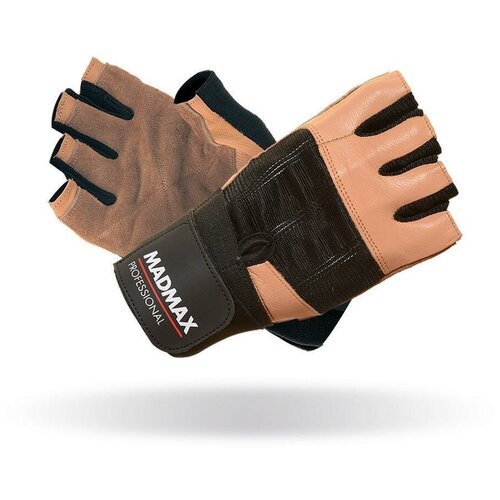 Professional Workout Gloves MFG-269 (Brown/Black) (L)