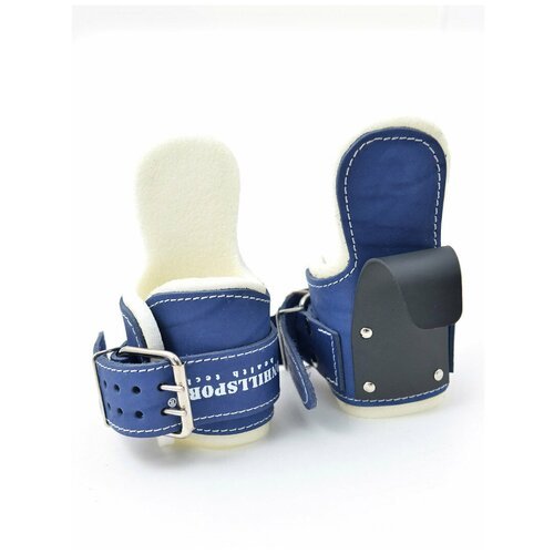 Гравитационные (инверсионные) ботинки Onhillsport Workout натуральная кожа синие/ вытяжение позвоночника / нагрузка до 80 кг