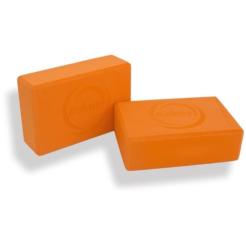 Блок для йоги Rekoy BLY2315, 2 шт. оранжевый
