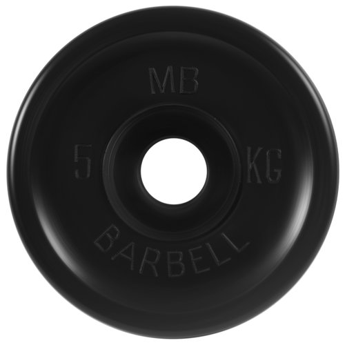 Диск MB Barbell Евро-Классик MB-PltBE 5 кг 1 шт. черный