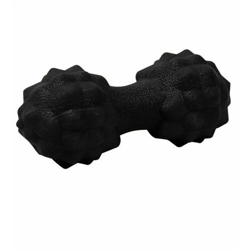 Черный двойной массажный мяч для фитнеса, йоги и гимнастики