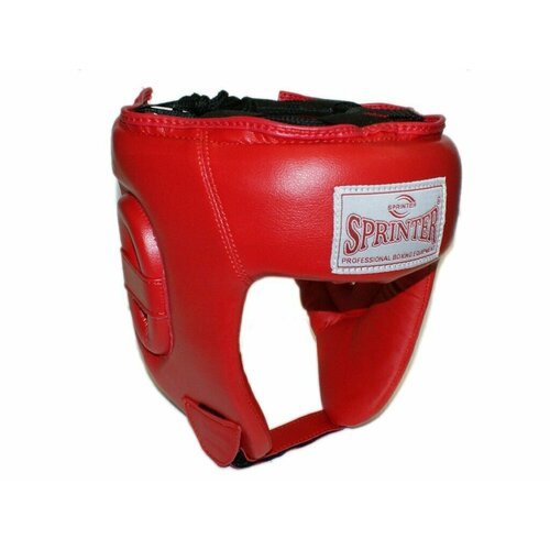 Шлем боксёрский 'SPRINTER' открытый, размер M. : (Красный)
