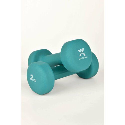 Гантели для фитнеса и спорта Atletika24 , набор неопреновых стальных гантелей для дома, спортзала, 2 шт по 2 кг