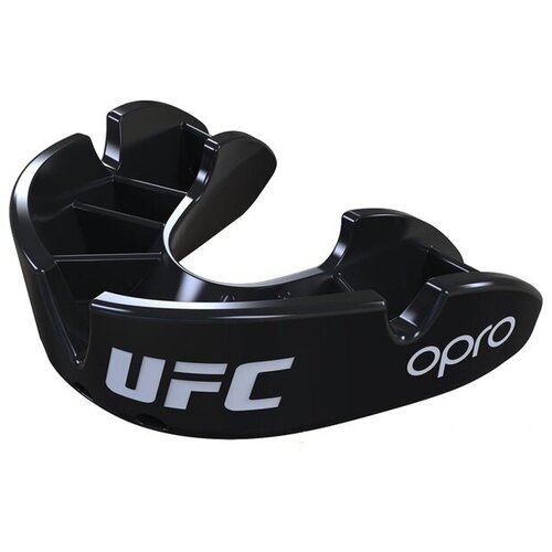 Детская боксерская капа Opro Bronze Level UFC Black - Opro
