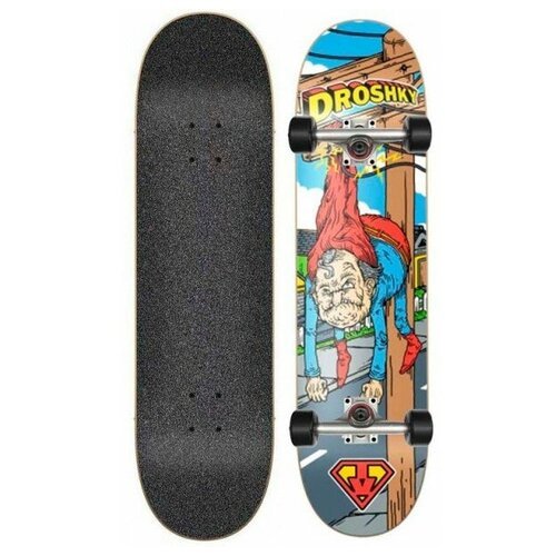 Скейтборд в сборе Droshky Old Superhero Series Old Man 8x31.75 Трюковый для детей / подростков